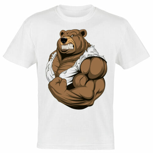 Bulky Bear T-shirt Design. - CodeNameArt