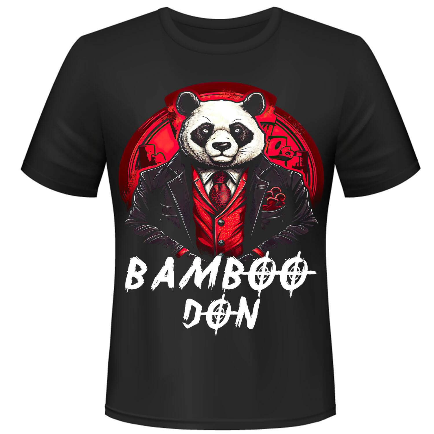 Gangster Penguin T-Shirt Design.
